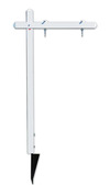 aluminum sign post, 18"x24" - White