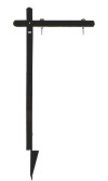 real estate aluminum sign post, 18"x24" - Black