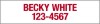 Real Estate Name Sign Rider, 24ga steel 6"x24"
