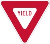 R1-2 Yield Sign-Regulatory Traffic Sign
