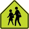 S1-1 School Sign with Pedestrian Symbols-Traffic Sign