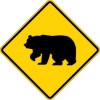 W11-16 Large Animal-Bear-Warning Sign