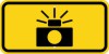 W16-10P Photo Enforced (Symbol, Plaque)-Warning Sign