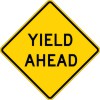 W3-2A Yield Ahead-Warning Sign