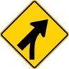 W4-5 Entering Roadway Merge (Left)-Warning Sign
