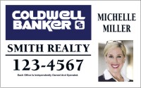 Coldwell Banker 10"X16" MAGNETIC CAR SIGN WITH PHOTO