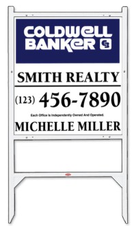 Coldwell Banker 25"X24" .090 POLYETHYLENE AGENT GIBRALTAR UNIT