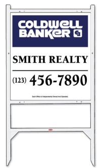 Coldwell Banker 25"X24" 24 GAUGE STEEL REFLECTIVE GIBRALTAR UNIT