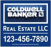 Coldwell Banker 22"X24" .090 POLYETHYLENE PANEL WITH GROMMETS