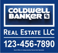 Coldwell Banker 22"X24" 24 GAUGE STEEL PANEL WITH GROMMETS