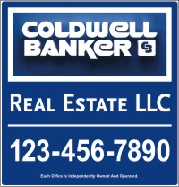 Coldwell Banker 25"X24" .090 POLYETHYLENE HANGING PANEL