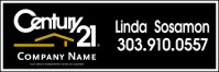 Century 21 6"X18" AGENT MAGNETIC CAR SIGN