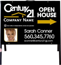 Century 21 18"X24" AGENT PHOTO OPEN HOUSE POLY LITE TENT UNIT