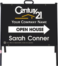 Century 21 18"X24" AGENT OPEN HOUSE DIRECTIONAL STEEL TENT UNIT
