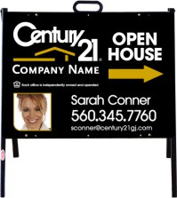 Century 21 18"X24"  PHOTO OPEN HOUSE STEEL TENT UNIT