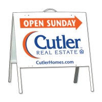 Cutler Real Estate 18"X24" OPEN SUNDAY POLY LITE TENT UNIT