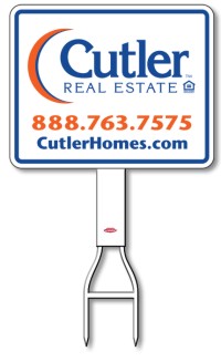 Cutler Real Estate 24"X30" FOOTBAR BASE STAKE OFFICE UNIT