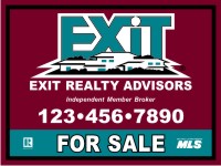 EXIT 18"X24" 24 GAUGE STEEL HANGING PANEL WITH GROMMETS