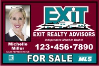 EXIT 24"X36" 20 GAUGE STEEL HANGING PHOTO PANEL WITH GROMMETS