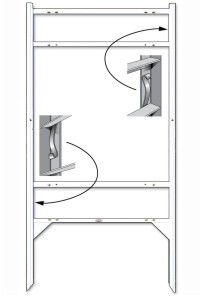 Coldwell Banker 25X24 THOR 2-INSERT FRAME-WHITE