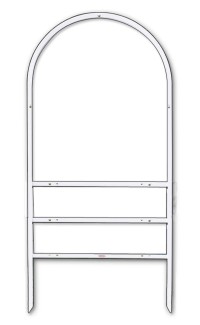 Prudential 30X24 ARC TOP 2-INSERT WHITE FRAME
