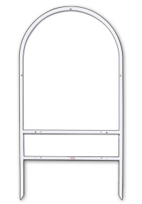 Prudential 30X24 ARC TOP 1-INSERT WHITE FRAME