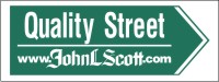 John L. Scott 9"X24" 4MM CORRUGATED PLASTIC QUALITY STREET