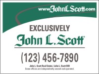 John L. Scott 18"x24" .150 POLYETHYLENE PANEL WITH GROMMETS
