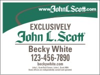 John L. Scott 18"x24" .150 POLYETHYLENE PANEL WITH GROMMETS