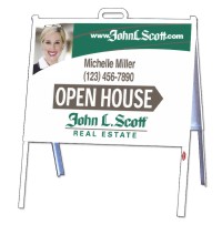 John L. Scott 18"X24" 24 GAUGE STEEL PERSONALIZED OPEN HOUSE