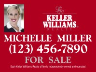 Keller Williams 18"X24" 24 GA STEEL PHOTO PANEL WITH GROMMETS