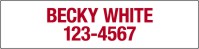 Keller Williams 6"X24" STEEL REFLECTIVE AGENT RIDER-RED ON WHITE