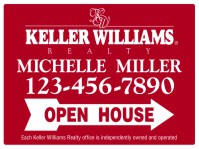 Keller Williams 18"X24" 24 GA STEEL OPEN HOUSE PANEL