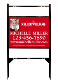 Keller Williams 18"X24" STEEL THOR 2-INSERT PHOTO UNIT WITH BLACK FRAME