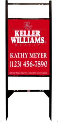 Keller Williams 24"X18" 24 GA STEEL THOR 2-INSERT UNIT WITH BLACK FRAME