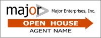 Major Enterprises 9"X24" 4MM CORRUGATED PLASTIC OPEN HOUSE PANEL