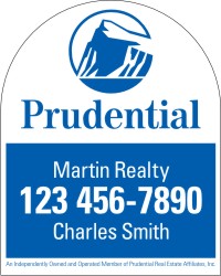 Prudential 30"X24" .150 POLYETHYLENE AGENT ARC TOP PANEL