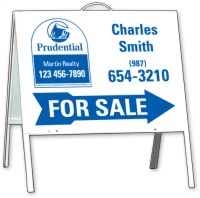 Prudential 18"X24" AGENT FOR SALE POLY LITE TENT UNIT