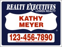 Realty Executives 18"x24" 24 GAUGE STEEL REFLECTIVE HANGING PANEL