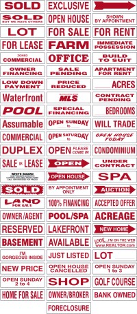Realty Executives 6"X24" 24 GAUGE STEEL STOCK RIDER