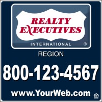 Realty Executives 48"X48" 24 GAUGE STEEL COMMERCIAL SIGN