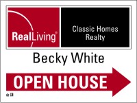 Real Living 18"X24" ENHANCED LOGO 4MM CORRUGATED PLASTIC AGENT OPEN HOUSE