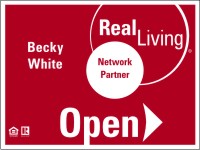Real Living 18"X24" 4MM CORRUGATED PLASTIC AGENT OPEN DIRECTIONAL PANEL