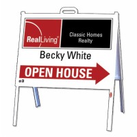 Real Living 18"X24" 24 GA STEEL OPEN HOUSE DIRECTIONAL TENT