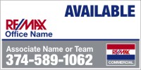 RE/MAX 48"X96" 6MM ALUMALITE SF COMMERCIAL SIGN
