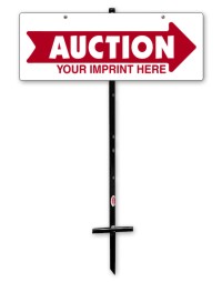 United Country 9"X24" 24 GAUGE STEEL AUCTION DIRECTIONAL BUDGET UNIT