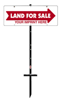 United Country 9"X24" 24 GAUGE STEEL LAND FOR SALE DIRECTIONAL BUDGET UNIT
