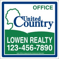 United Country 36"X36" 24 GAUGE STEEL OFFICE SIGN