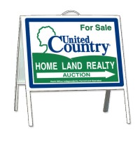 United Country 18"X24" AUCTION POLY LITE TENT UNIT