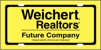 Weichert Realtors® 6"X12" 24 GA STEEL CAR TAG